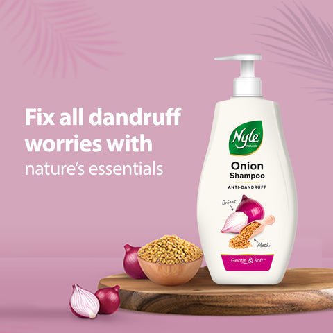 Anti Dandruff 2 In1 Shampoo With Active Conditioner, With Onion and Methi - 1L