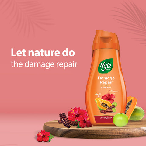 Damage Repair Anti Hairfall Shampoo, With Shikakai And Hibiscus, Gentle and soft shampoo , PH balanced and Paraben free,90ml