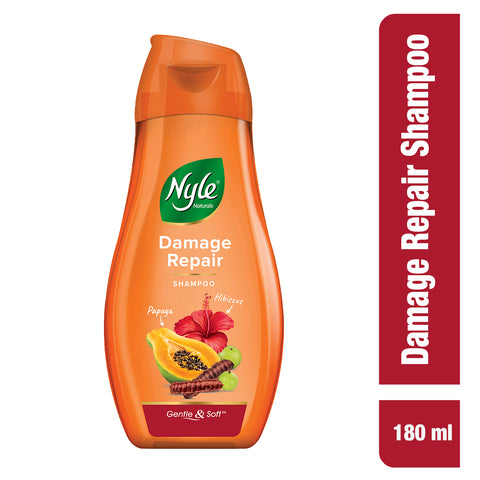 Damage Repair Anti Hairfall Shampoo, With Shikakai And Hibiscus, Gentle and soft shampoo -180ml