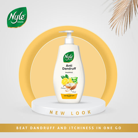 Anti Dandruff Shampoo, With Lemon And Curd,Gentle and soft shampoo -1L