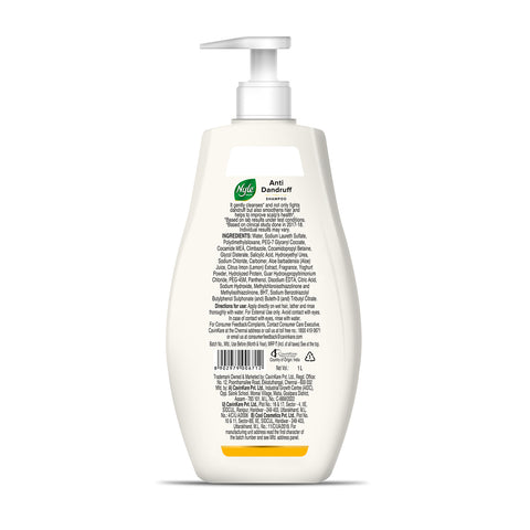 Anti Dandruff Shampoo, With Lemon And Curd,Gentle and soft shampoo -1L