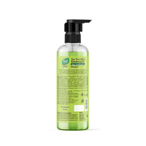 Anti Dandruff Shampoo, With Goodness Of Tea Tree Oil & Rosemary Oil - 475ml