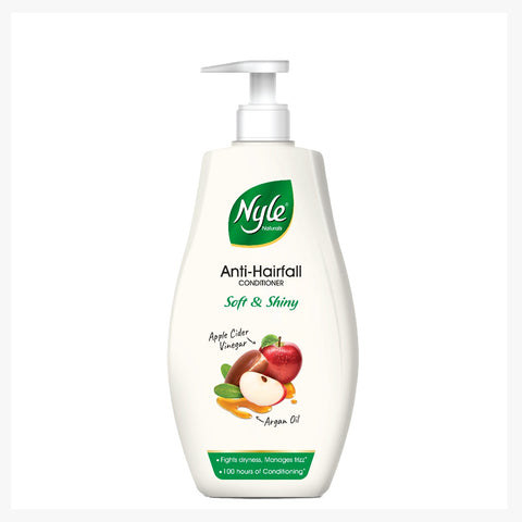 Nyle Naturals Soft & Shiny 100H Conditioning Anti Hairfall Conditioner, Fights dryness & Frizz,180ml