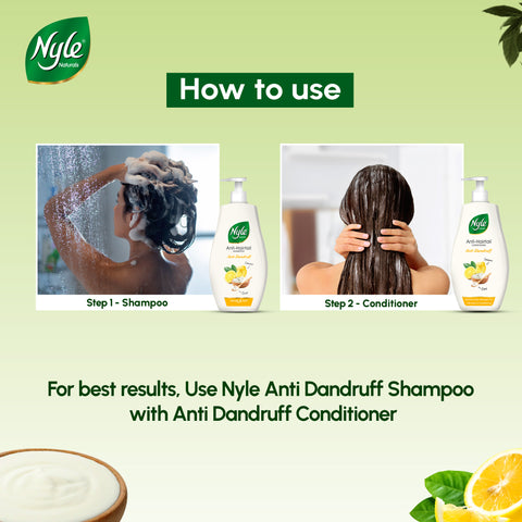 100H Conditioning Anti Dandruff Conditioner, Soothes Scalp & Manages Frizz, 180ml